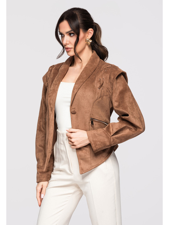 Edoti Dámská bunda LARICA OW-JANP-0116 - hnědá Larica