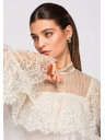 Edoti Dámská halenka LARICA OW-TS-E0009 - ecru barva Larica