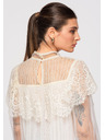 Edoti Dámská halenka LARICA OW-TS-E0009 - ecru barva Larica