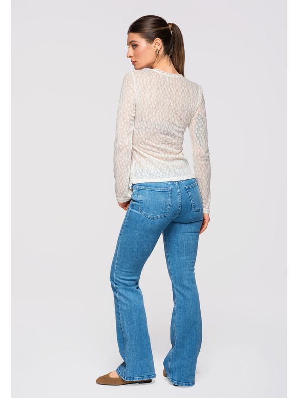 Edoti Dámská halenka LARICA OW-TS-E0013 - ecru barva Larica