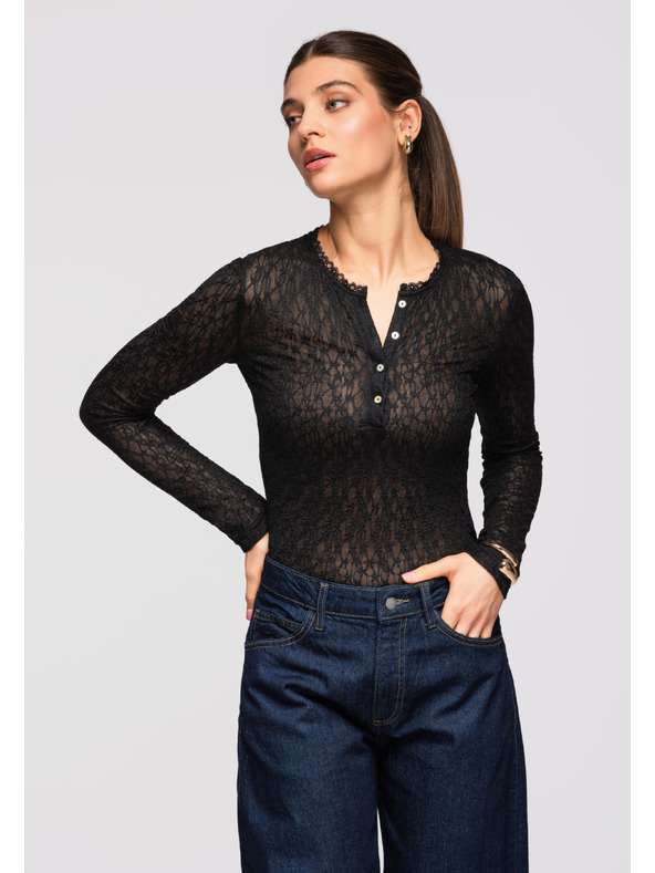 Edoti Dámská halenka LARICA OW-TS-E0013 - černá Larica