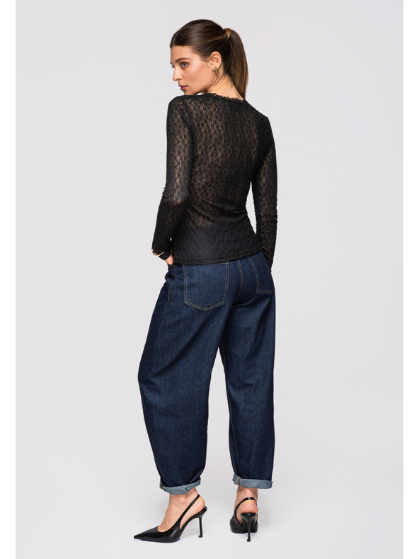 Edoti Dámská halenka LARICA OW-TS-E0013 - černá Larica