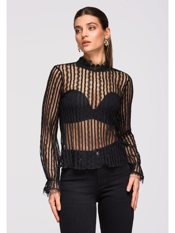 Edoti Dámská halenka LARICA OW-TS-E0014 - černá Larica