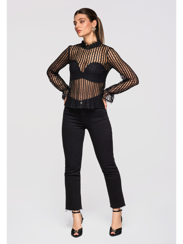 Edoti Dámská halenka LARICA OW-TS-E0014 - černá Larica