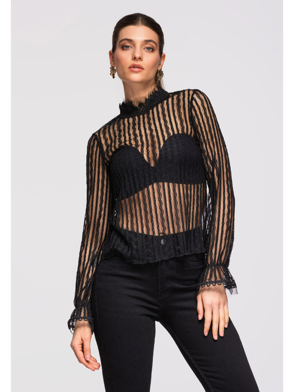 Edoti Dámská halenka LARICA OW-TS-E0014 - černá Larica