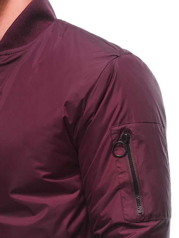 Edoti Pánská přechodná bunda bomber 532C - bordó OTHER