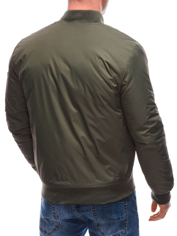 Edoti Pánská přechodná bunda bomber 532C - olivově zelená OTHER