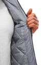 Edoti Pánská přechodná bunda bomber 532C - šedá OTHER