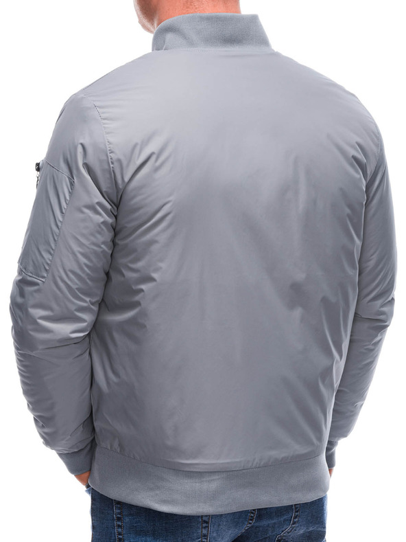 Edoti Pánská přechodná bunda bomber 532C - šedá OTHER