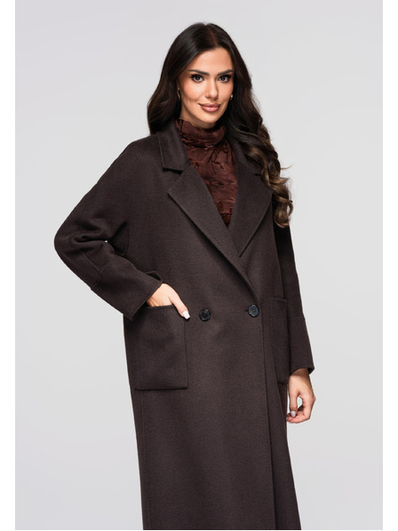 Edoti Dámský kabát LARICA OW-COLC-0110 v1 - moka Larica
