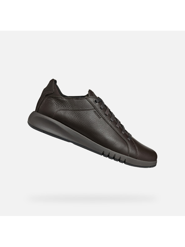 Geox Hnědé pánské tenisky Geox Aerantis