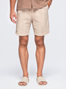 Ombre Clothing Pánské strukturované bavlněné šortky – světle hnědé V1 OM-SRCS-0209 Ombre Clothing