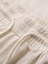 Ombre Clothing Pánské strukturované bavlněné šortky – krémové V3 OM-SRCS-0209 Ombre Clothing