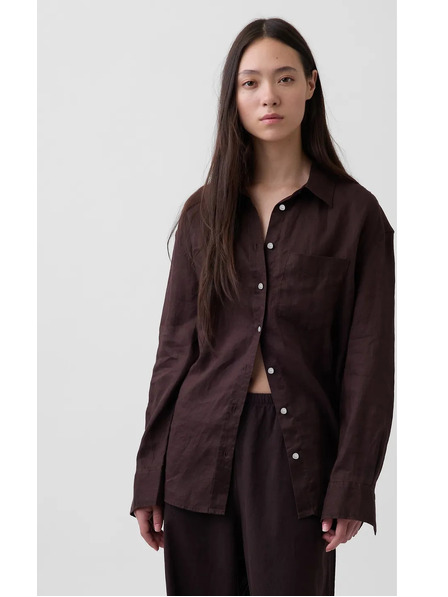 GAP Lněná oversize košile GAP