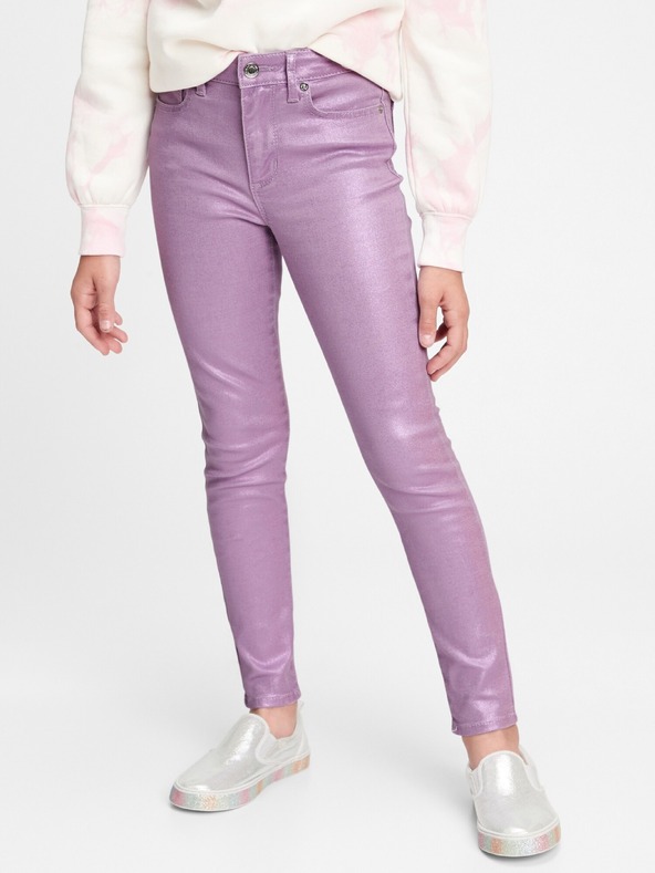 GAP Dětské džíny High Rise Foil Jeggings Stretch GAP