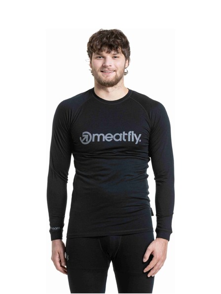 Meatfly Meatfly pánské merino tričko Bernie Black