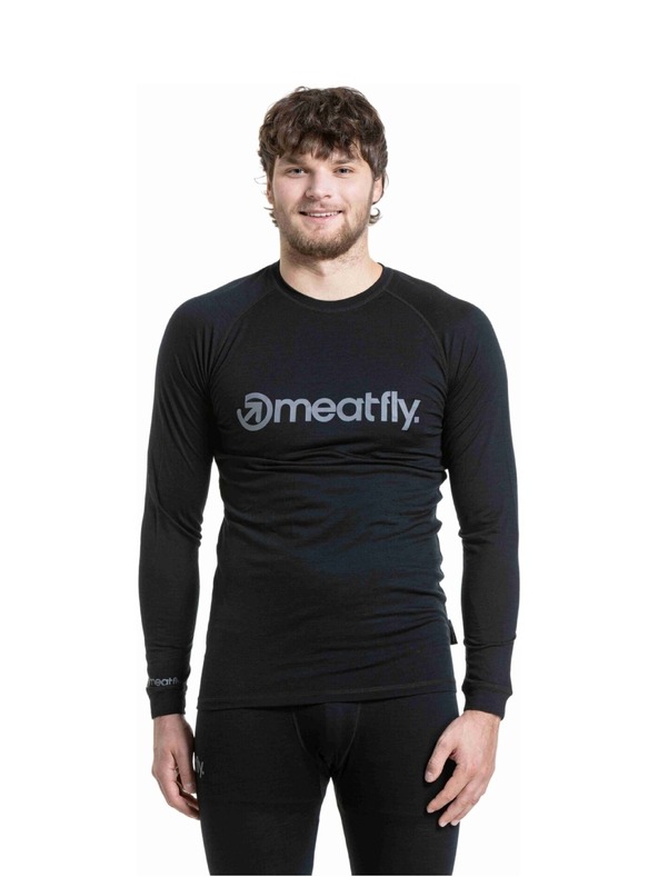 Meatfly Meatfly pánské merino tričko Bernie Black