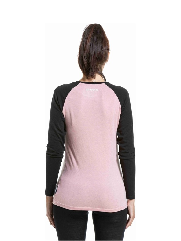 Meatfly Meatfly dámské merino tričko Grace Rose / Black