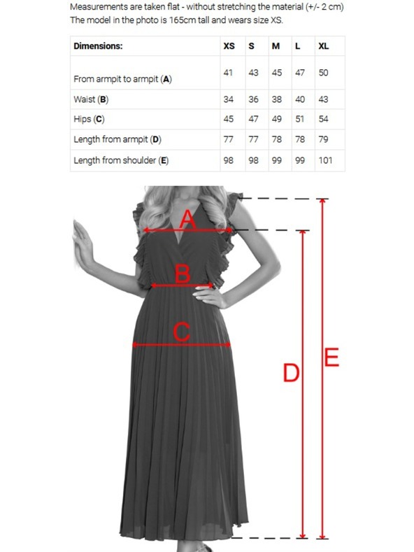 numoco NINA Elegantní šaty s překříženým výstřihem, rukávkem a páskem - královská modrá