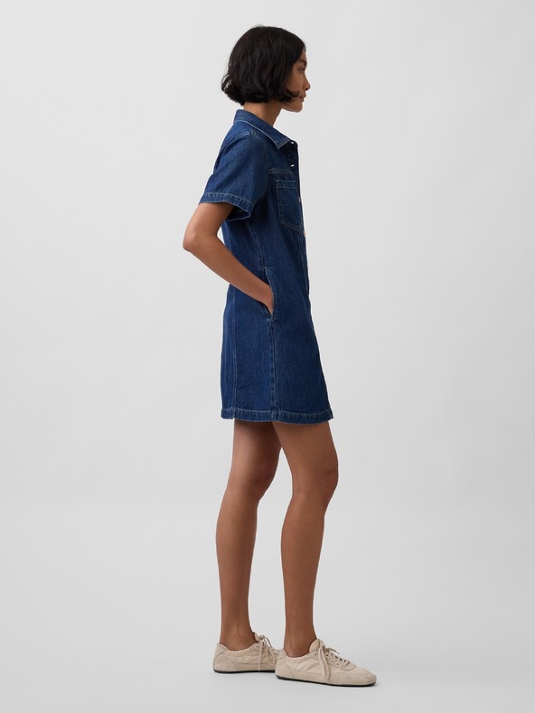 GAP Džínové mini šaty UltraSoft GAP