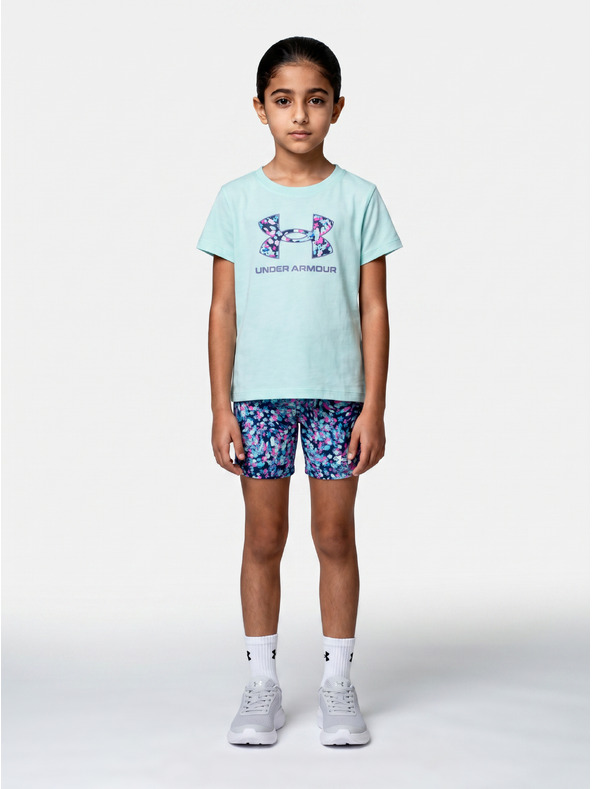 Under Armour Dívčí set Under Armour UA PRINTED BIKE SHORT SET