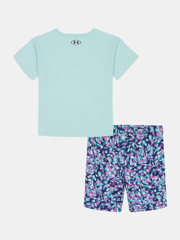 Under Armour Dívčí set Under Armour UA PRINTED BIKE SHORT SET