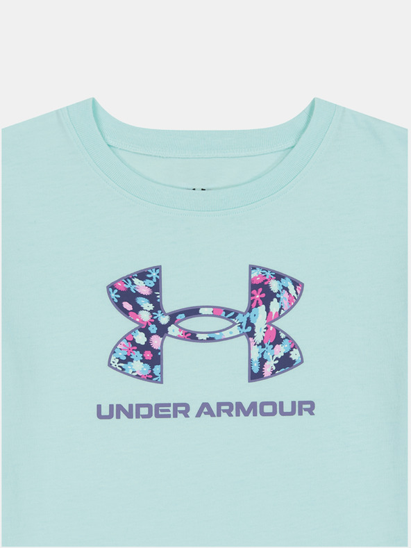 Under Armour Dívčí set Under Armour UA PRINTED BIKE SHORT SET