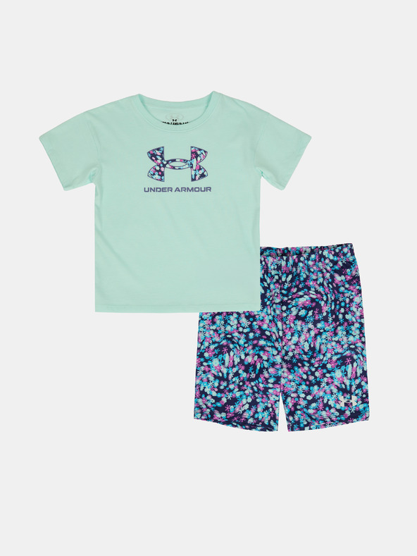 Under Armour Dívčí set Under Armour UA PRINTED BIKE SHORT SET