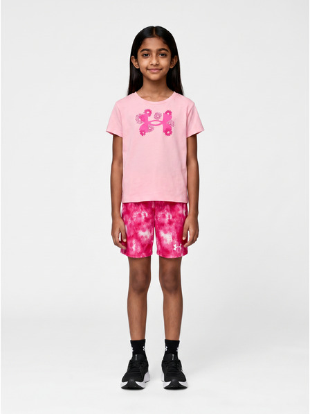 Under Armour Dívčí set Under Armour UA PRINTED BIKE SHORT SET