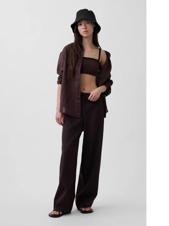 GAP Lněná oversize košile GAP