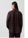 GAP Lněná oversize košile GAP