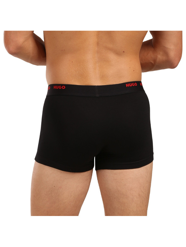 HUGO Sada pěti - pánské boxerky HUGO černé
