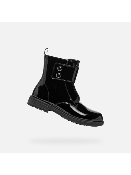 Geox Černá dívčí kotníková obuv Geox Eclair