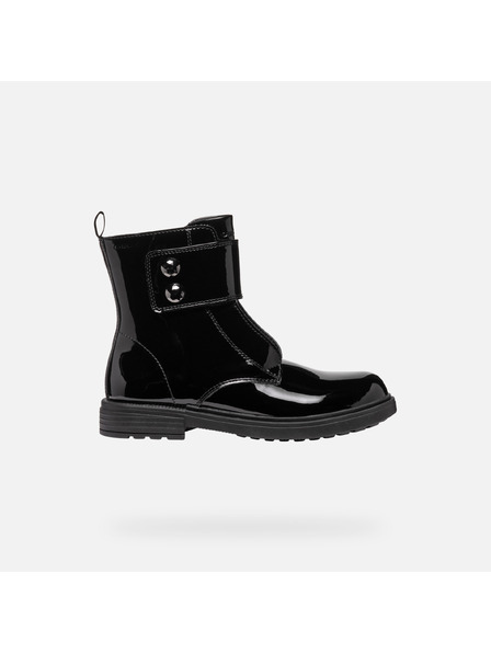 Geox Černá dívčí kotníková obuv Geox Eclair
