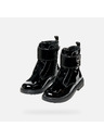 Geox Černá dívčí kotníková obuv Geox Eclair