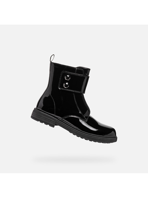 Geox Černá dívčí kotníková obuv Geox Eclair