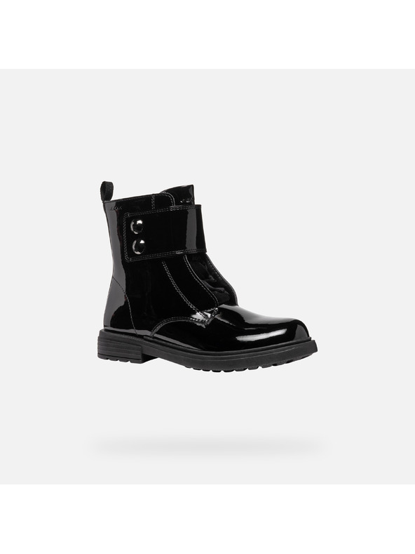 Geox Černá dívčí kotníková obuv Geox Eclair