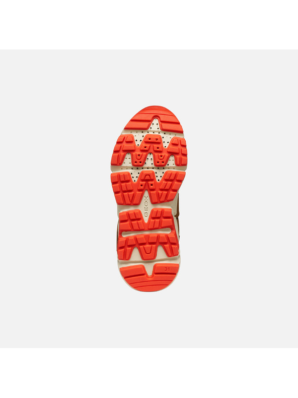 Geox Světle hnědá chlapecká kotníková obuv Geox Flexyper Plus