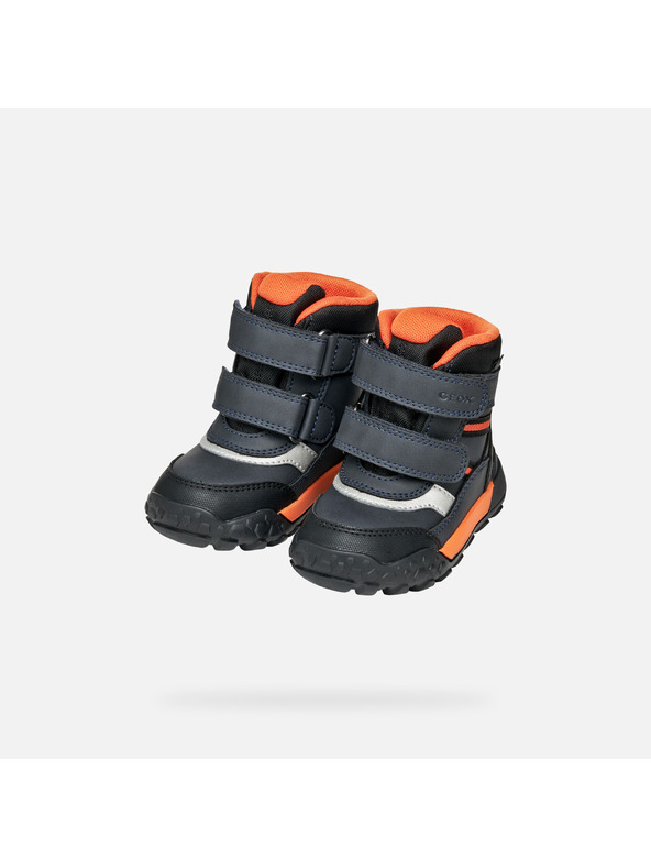 Geox Tmavě modrá chlapecká zimní obuv Geox Trekkyup