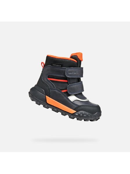 Geox Tmavě modrá chlapecká zimní obuv Geox Trekkyup