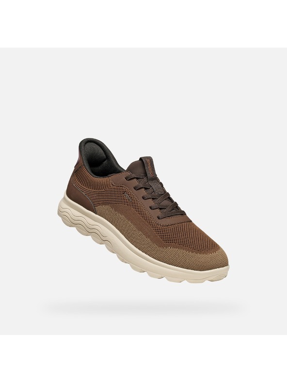 Geox Hnědé pánské tenisky Geox Spherica Plus