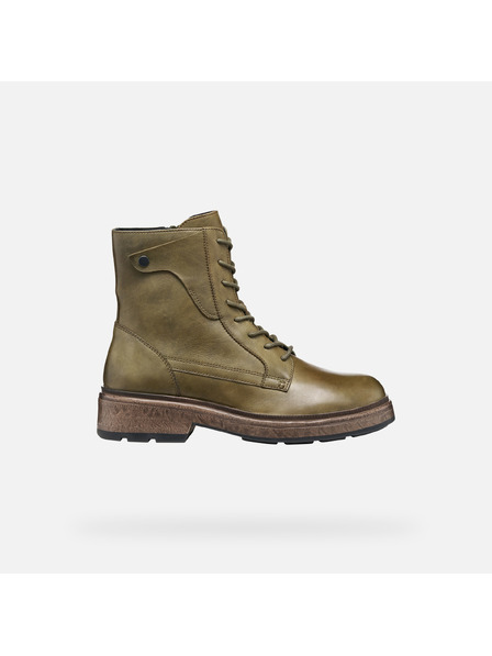 Geox Khaki dámská kotníková obuv Geox Swelen