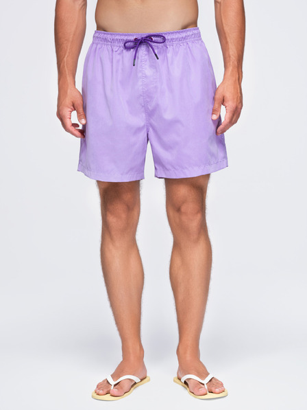 Ombre Clothing Pánské plavky z tkaniny s matným povrchem – fialové V6 OM-SRSS-0216 Ombre Clothing