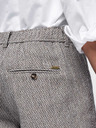 Ombre Clothing Pánské strukturované šortky REGULAR FIT – hnědý melír V1 OM-SRCS-0189 Ombre Clothing