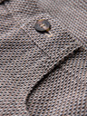 Ombre Clothing Pánské strukturované šortky REGULAR FIT – hnědý melír V1 OM-SRCS-0189 Ombre Clothing