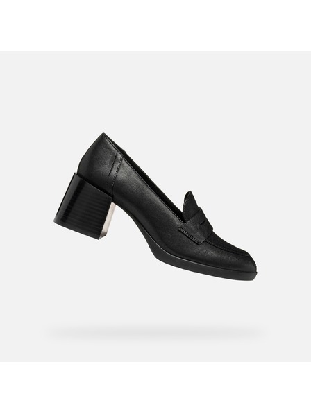 Geox Černá dámská obuv na podpatku Geox Walk Pleasure 55T