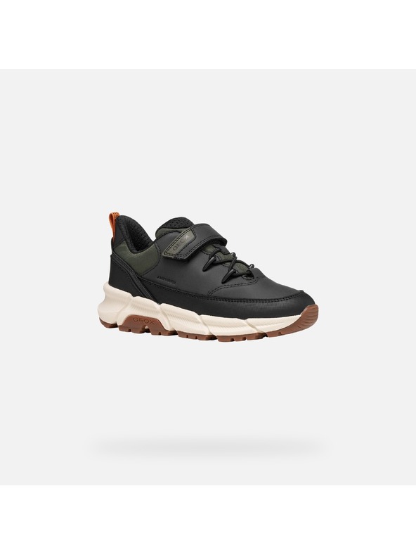 Geox Černé chlapecké tenisky Geox Flexyper Plus