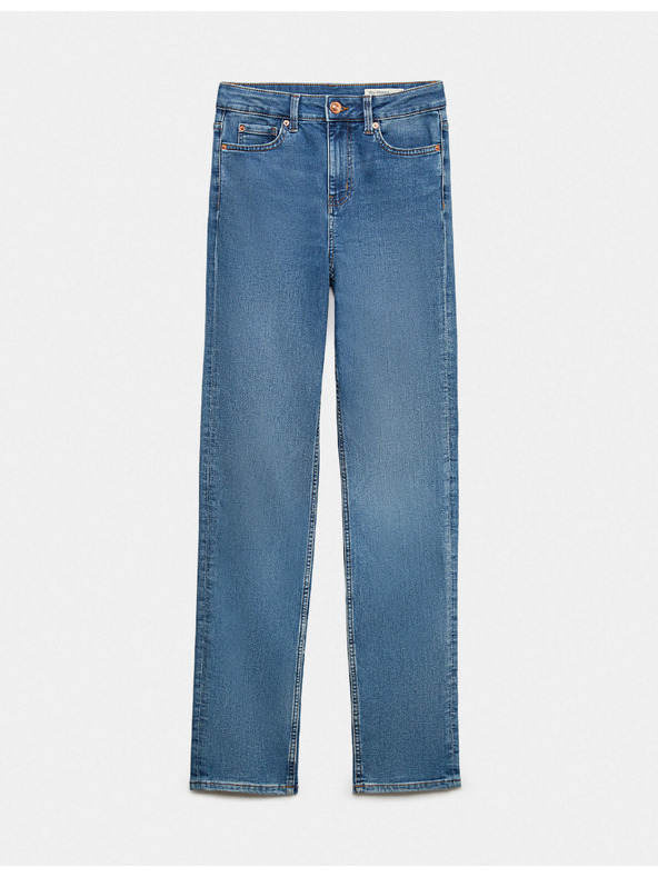 Marks & Spencer Modré dámské straight fit džíny Marks & Spencer