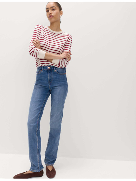 Marks & Spencer Modré dámské straight fit džíny Marks & Spencer