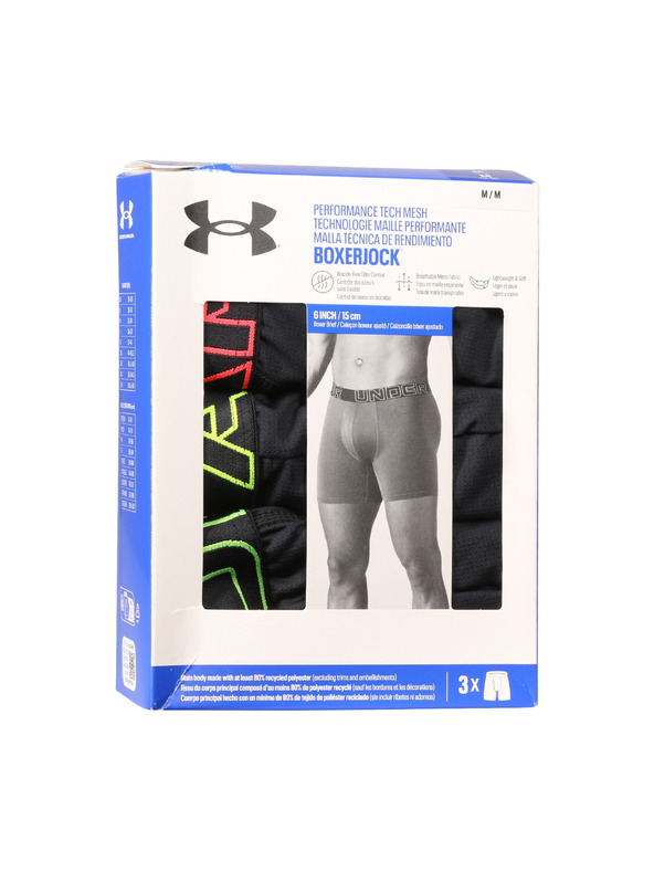 Under Armour Pánské boxerky Under Armour M UA Perf Tech Mesh 6in (3ks)